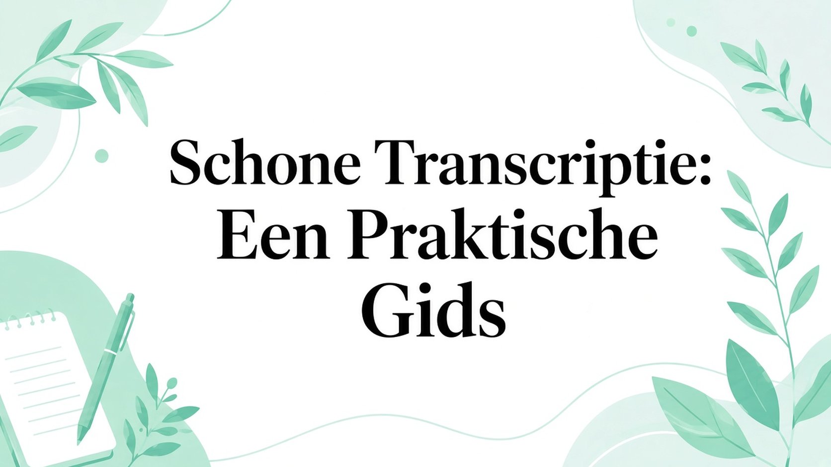 Clean transcript: een praktische gids voor verbatim transcriptie