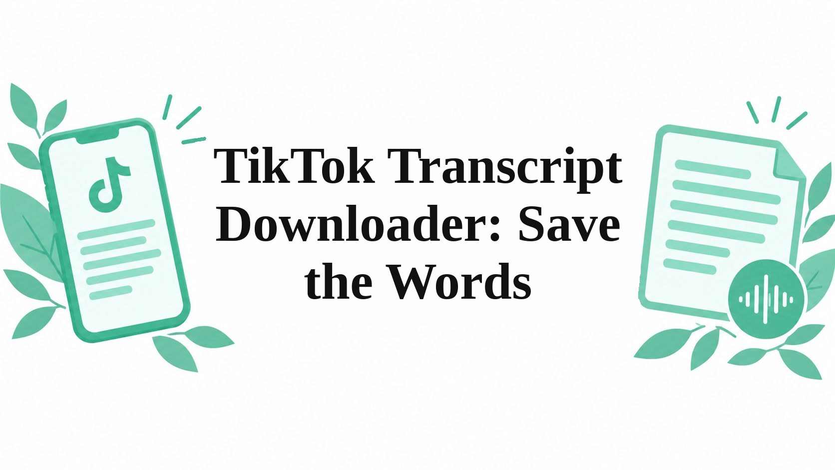 TikTok Transcript Downloader: Save the Words