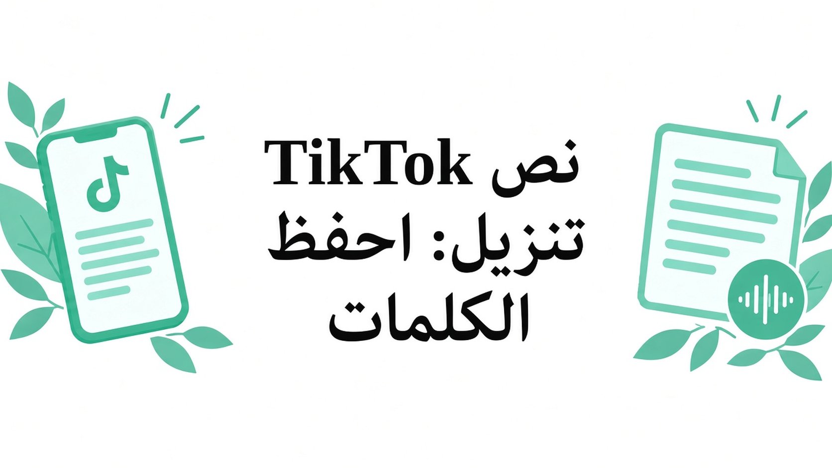 tiktok transcript generator: احفظ كلمات الفيديو