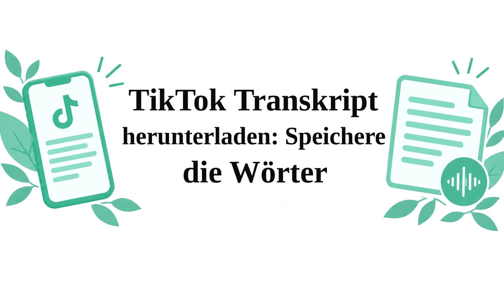 TikTok Transkript herunterladen: Worte speichern