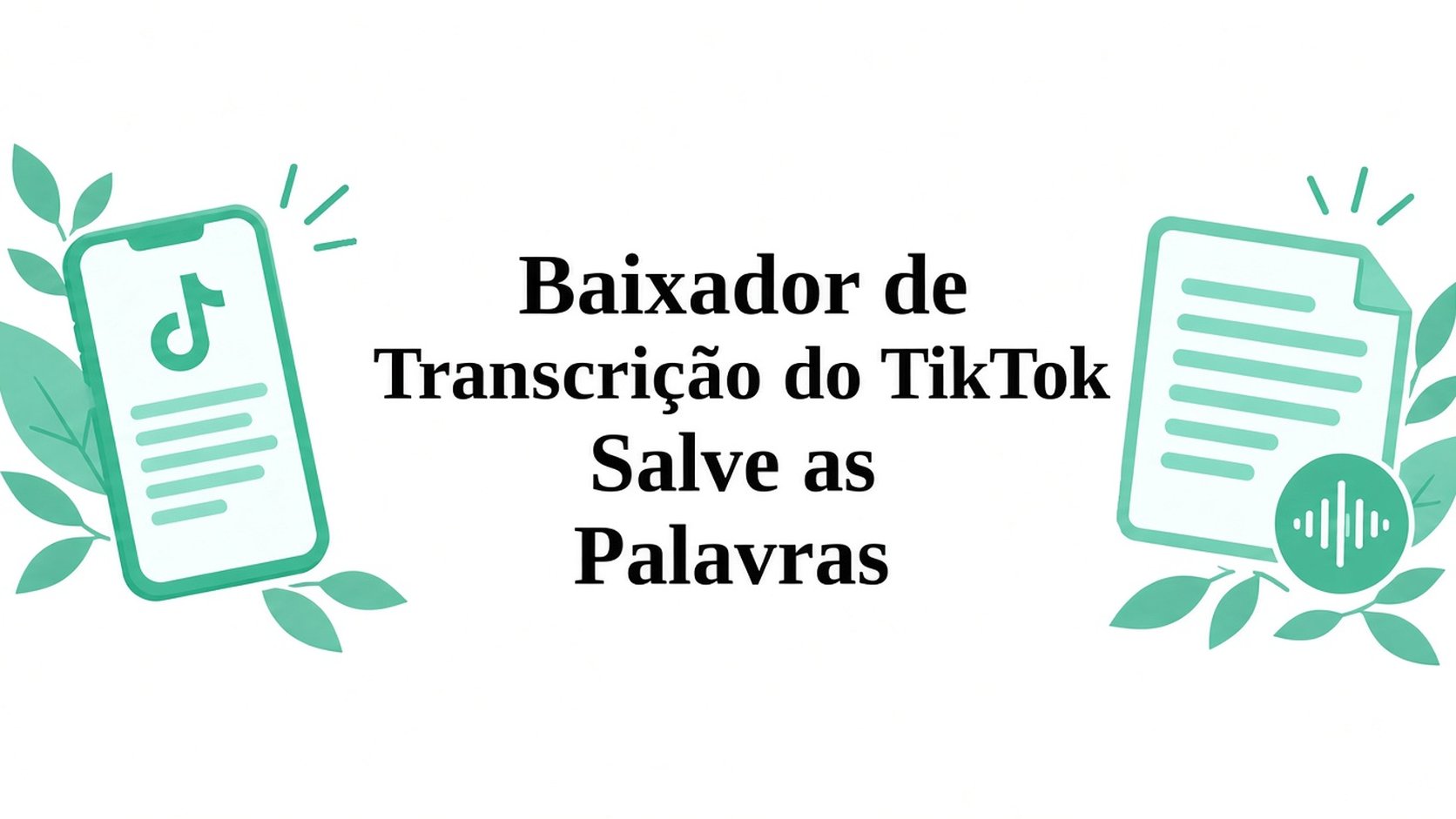 Transcrever TikTok: Baixe a Transcrição em TXT, SRT ou VTT