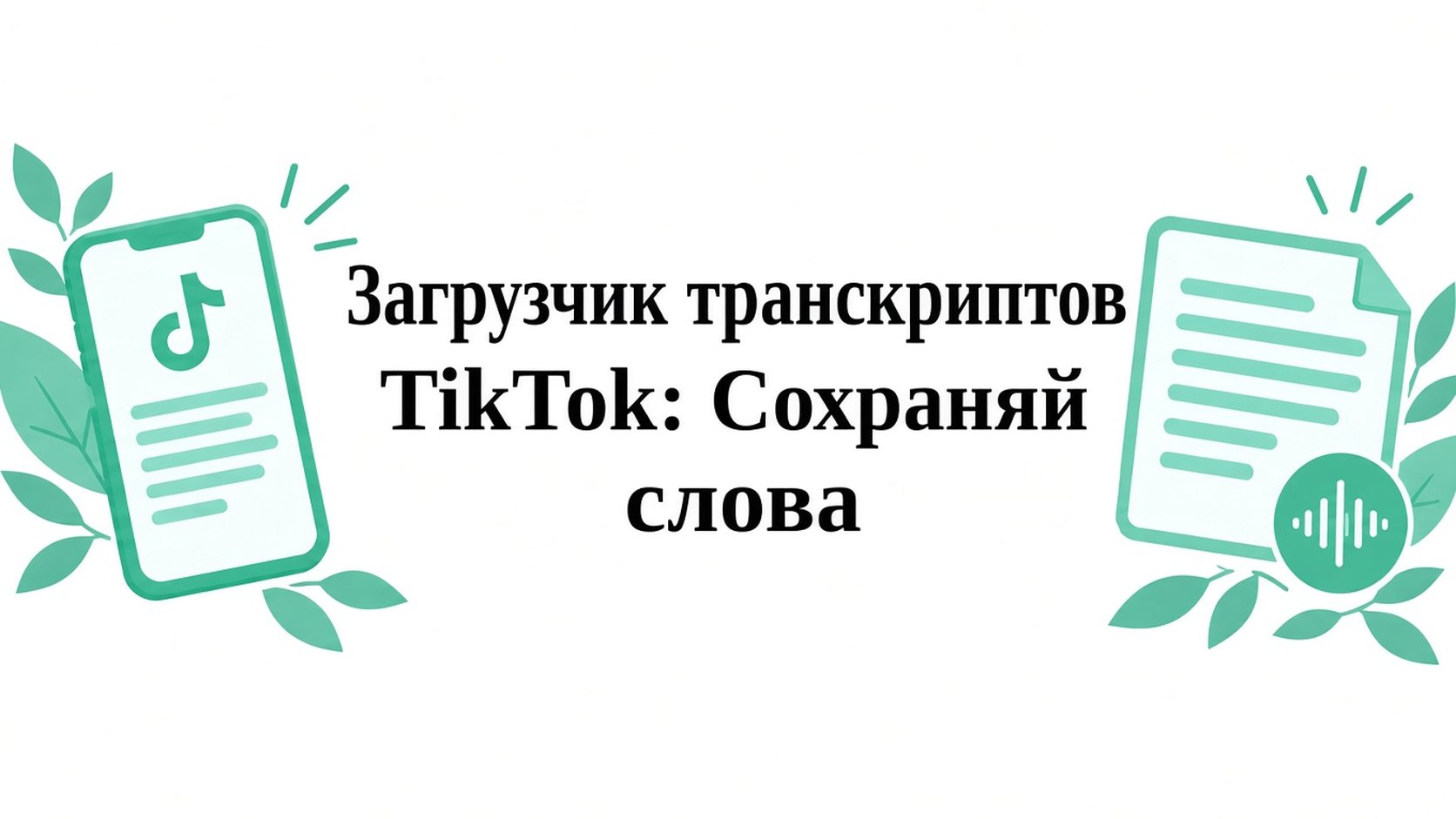 TikTok transcript generator: как сохранить текст видео
