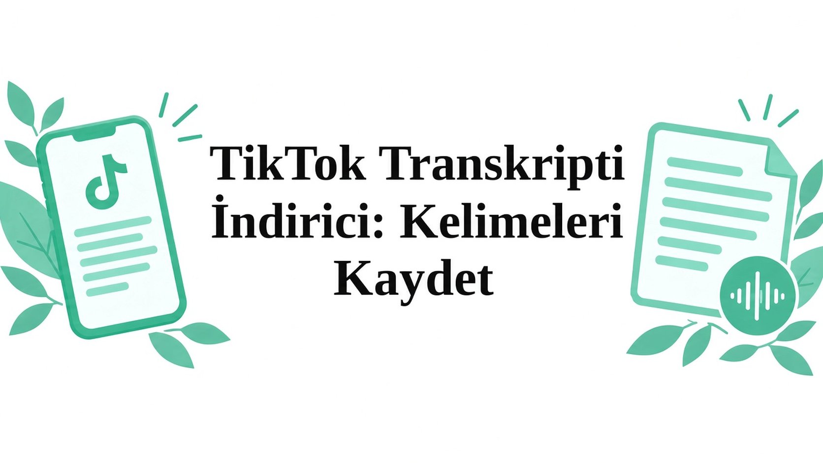 TikTok transkript indirici: Konuşulanları kaydet