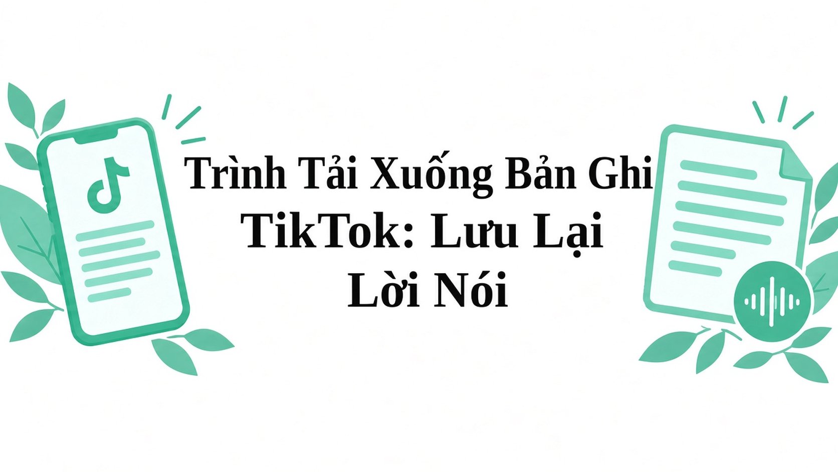 Chuyển video TikTok thành văn bản: tải transcript về máy