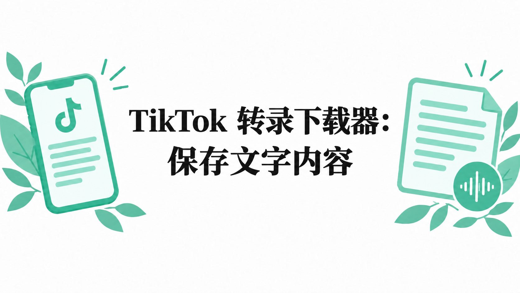 TikTok 转录生成器：把口播保存成文字