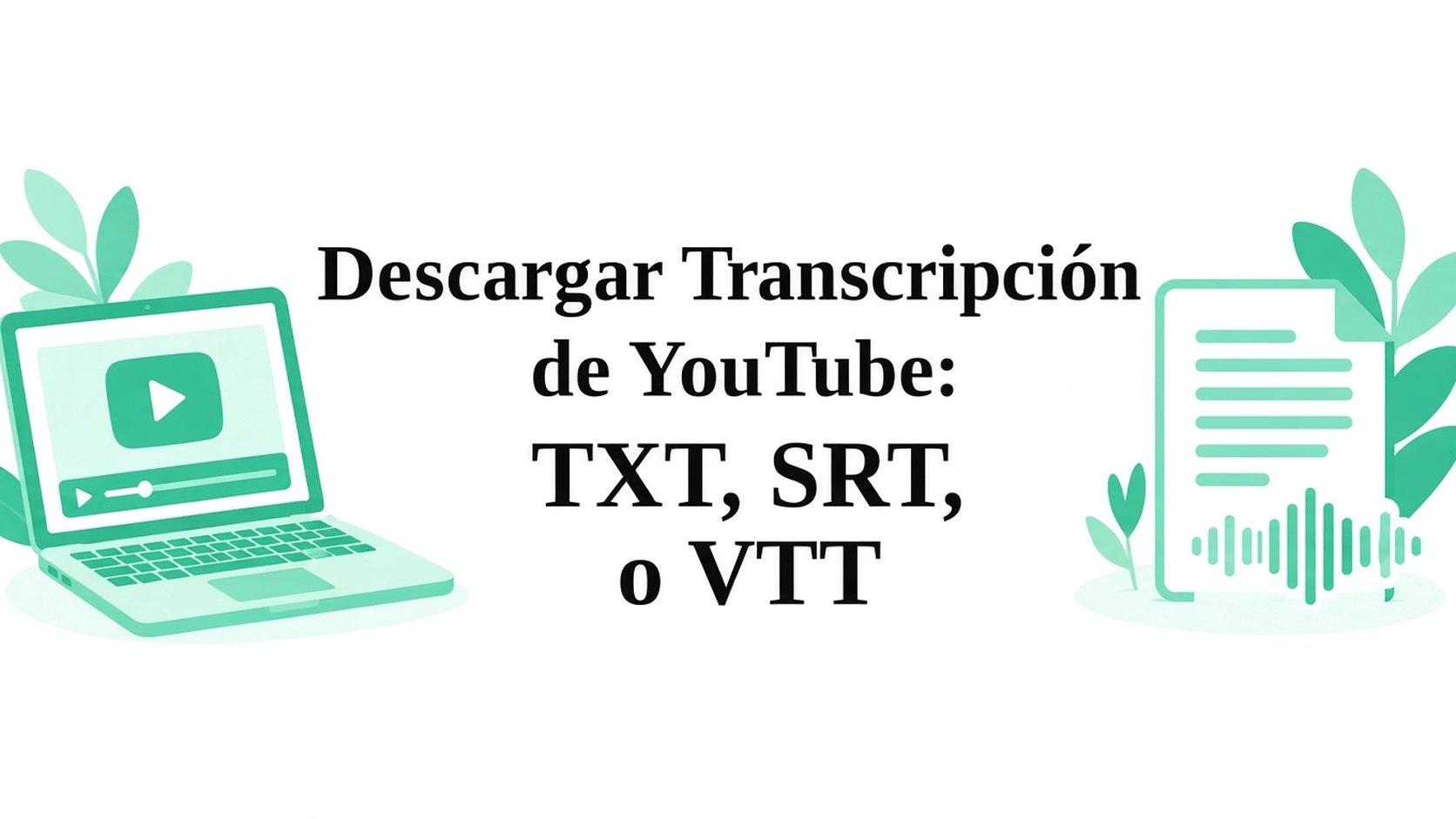 Cómo transcribir YouTube: descarga en TXT, SRT o VTT