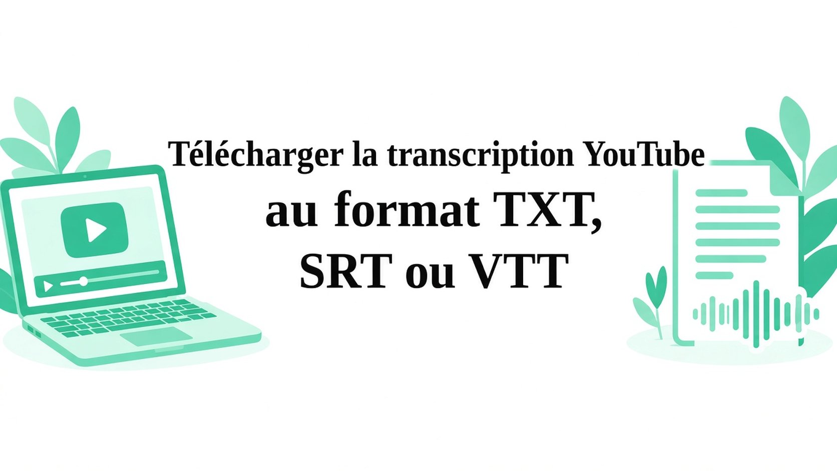 Télécharger une transcription YouTube : TXT, SRT ou VTT
