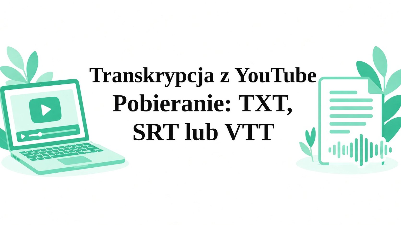 Transkrypcja z YouTube: pobierz TXT, SRT lub VTT