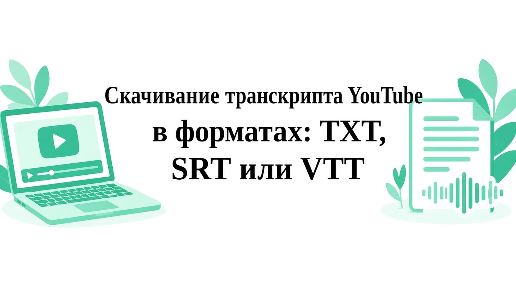 Расшифровка видео ютуб: скачать в TXT, SRT или VTT