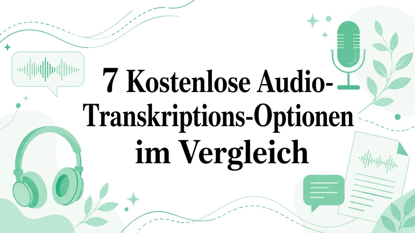 7 kostenlose Audio-Transkriptionsoptionen im Vergleich