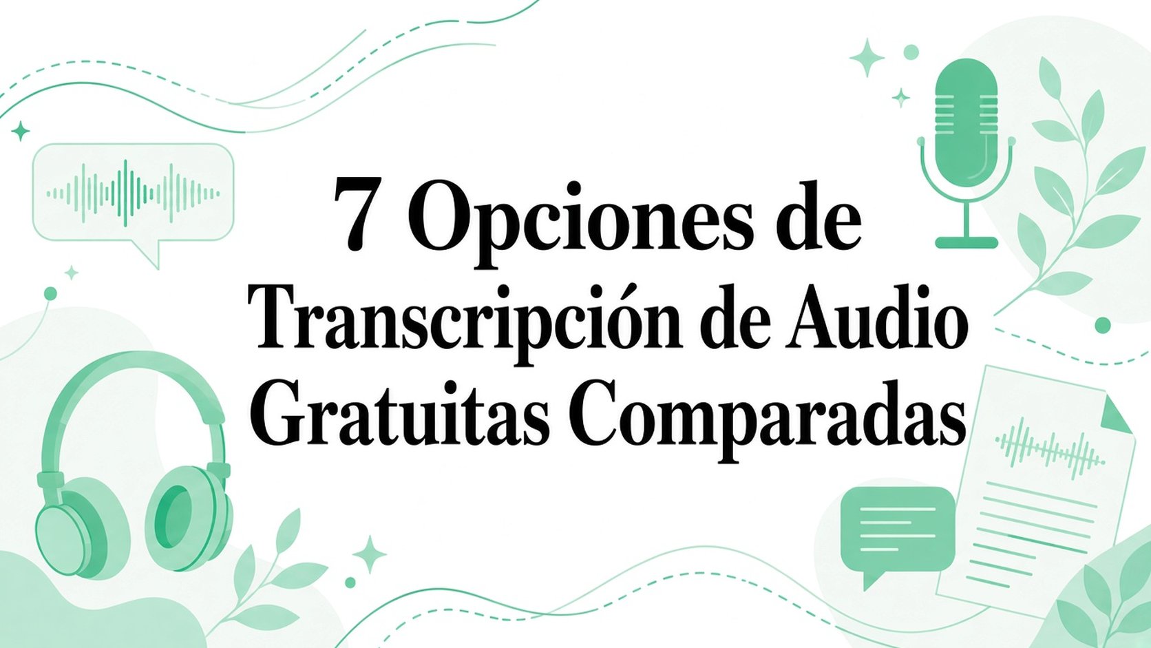 Comparativa de 7 opciones gratuitas de transcripción de audio