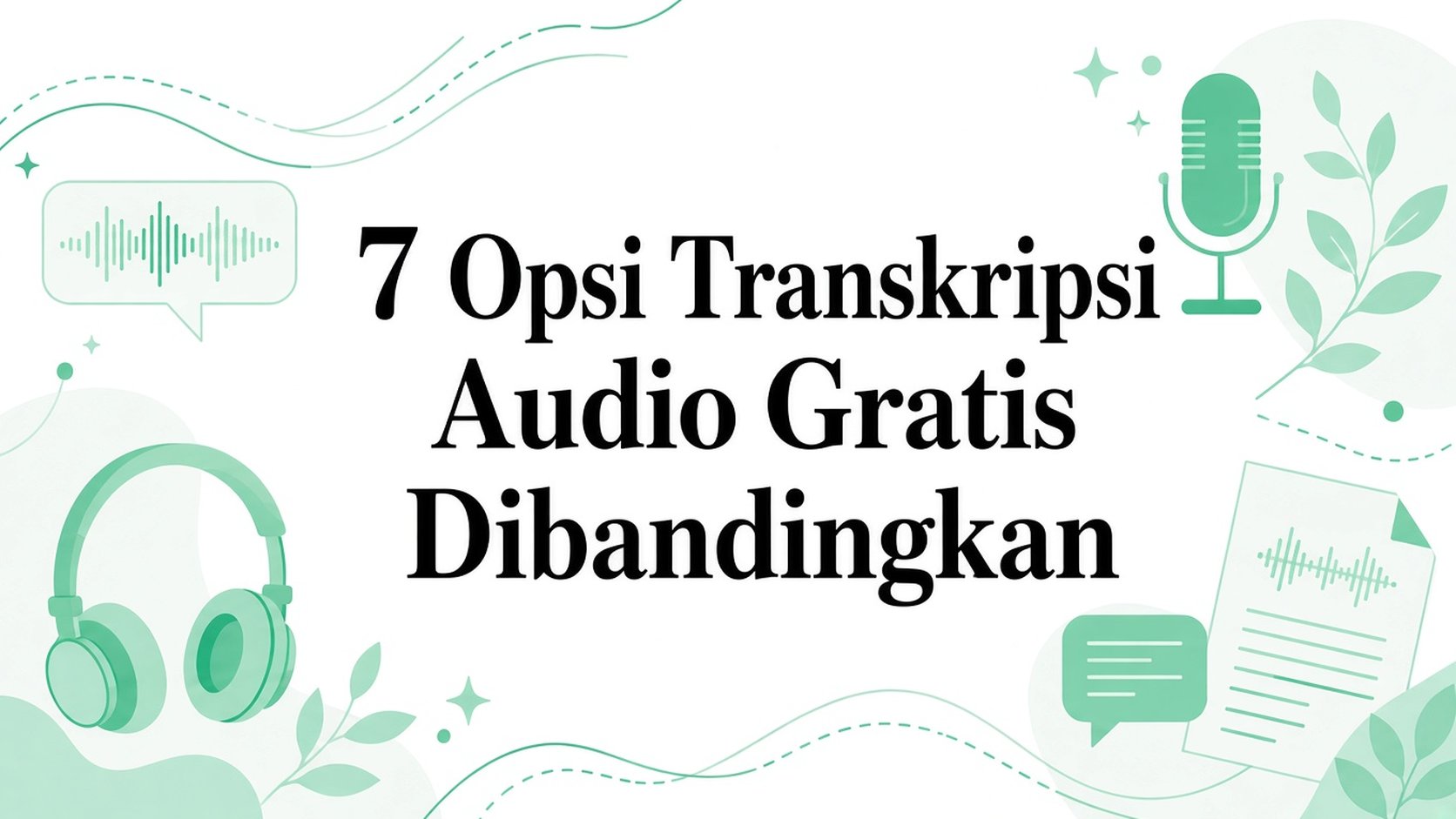 7 Opsi Transkrip Audio Gratis yang Dibandingkan