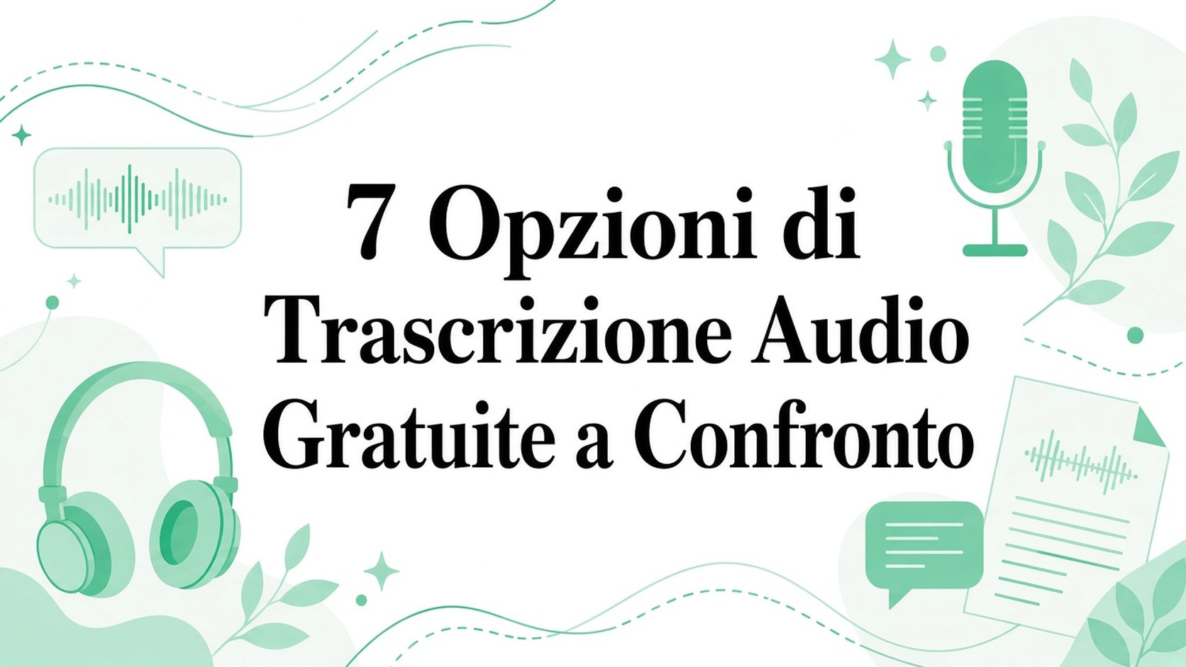 Confronto tra 7 opzioni gratuite per la trascrizione audio