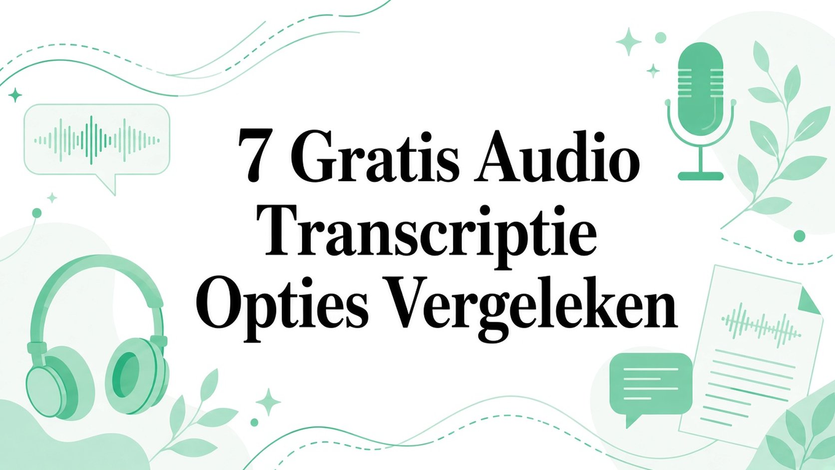 7 gratis opties voor audio transcriberen vergeleken