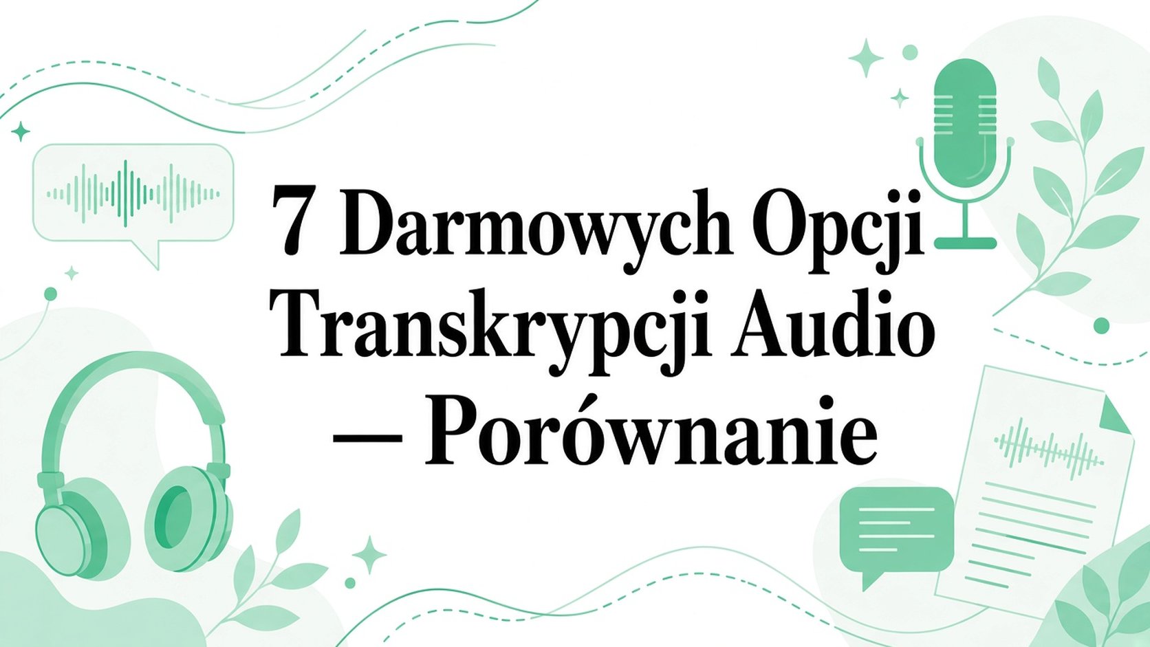 Porównanie 7 darmowych opcji transkrypcji audio