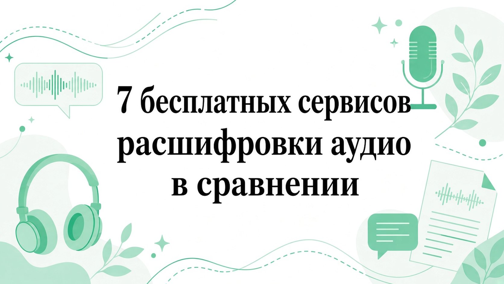 Сравнение 7 бесплатных инструментов для расшифровки аудио