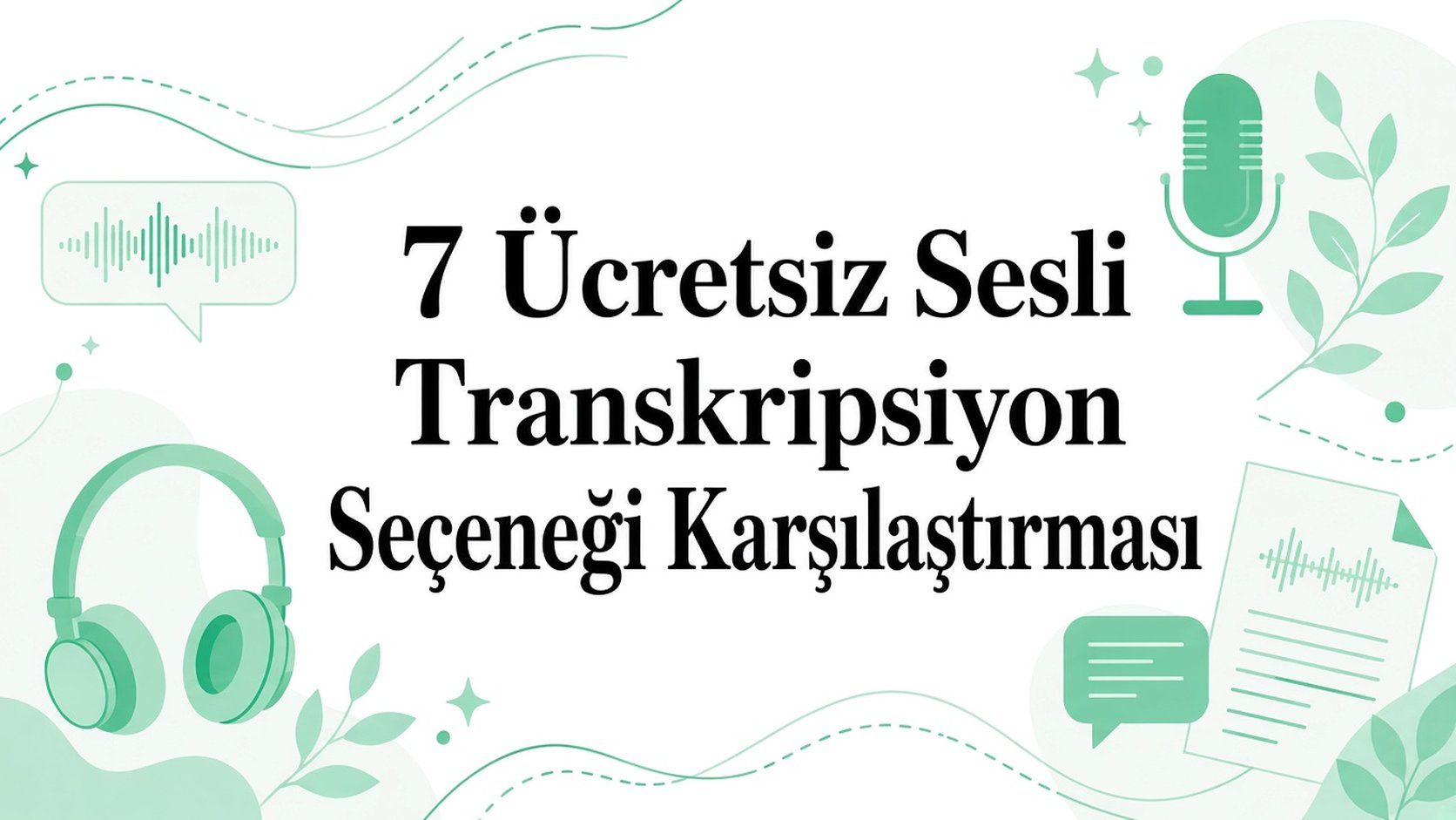 Ücretsiz ses transkripsiyonu: 7 seçeneğin karşılaştırması