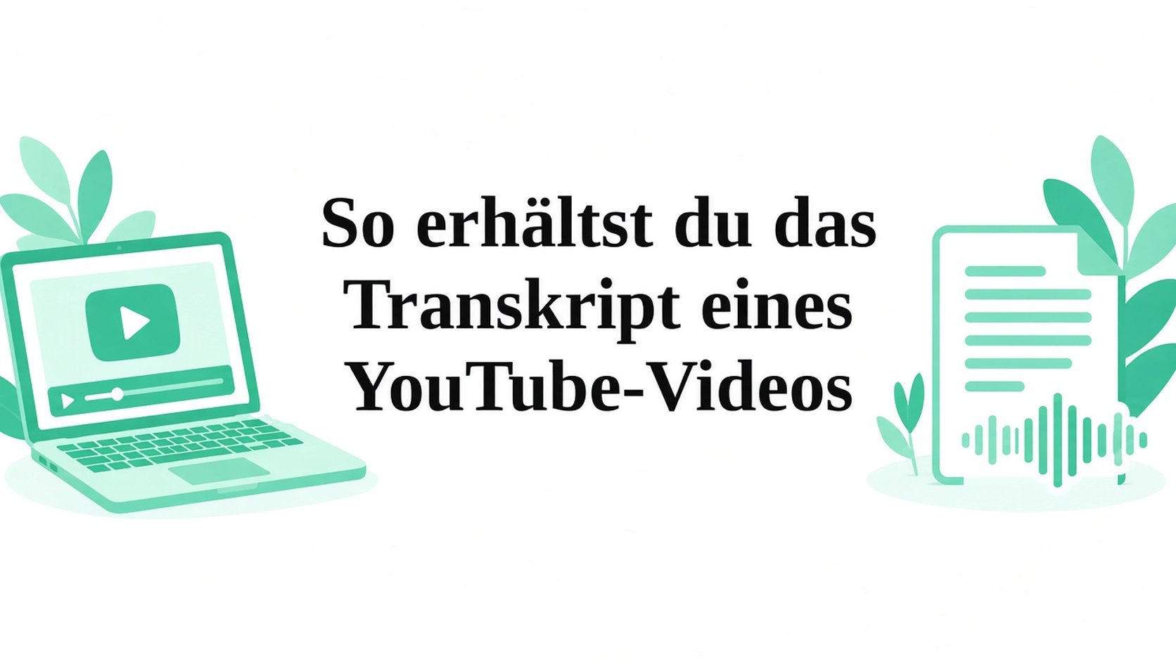So erhalten Sie das YouTube Transkript eines Videos
