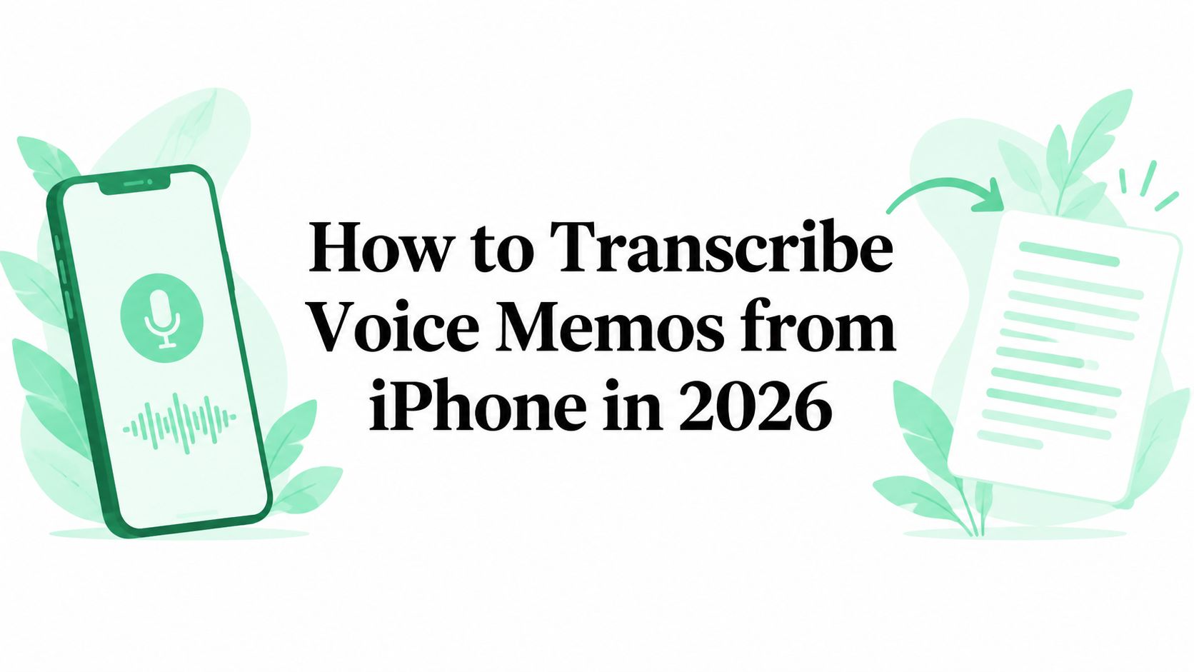 How to Transcribe Voice Memos from iPhone in 2026
