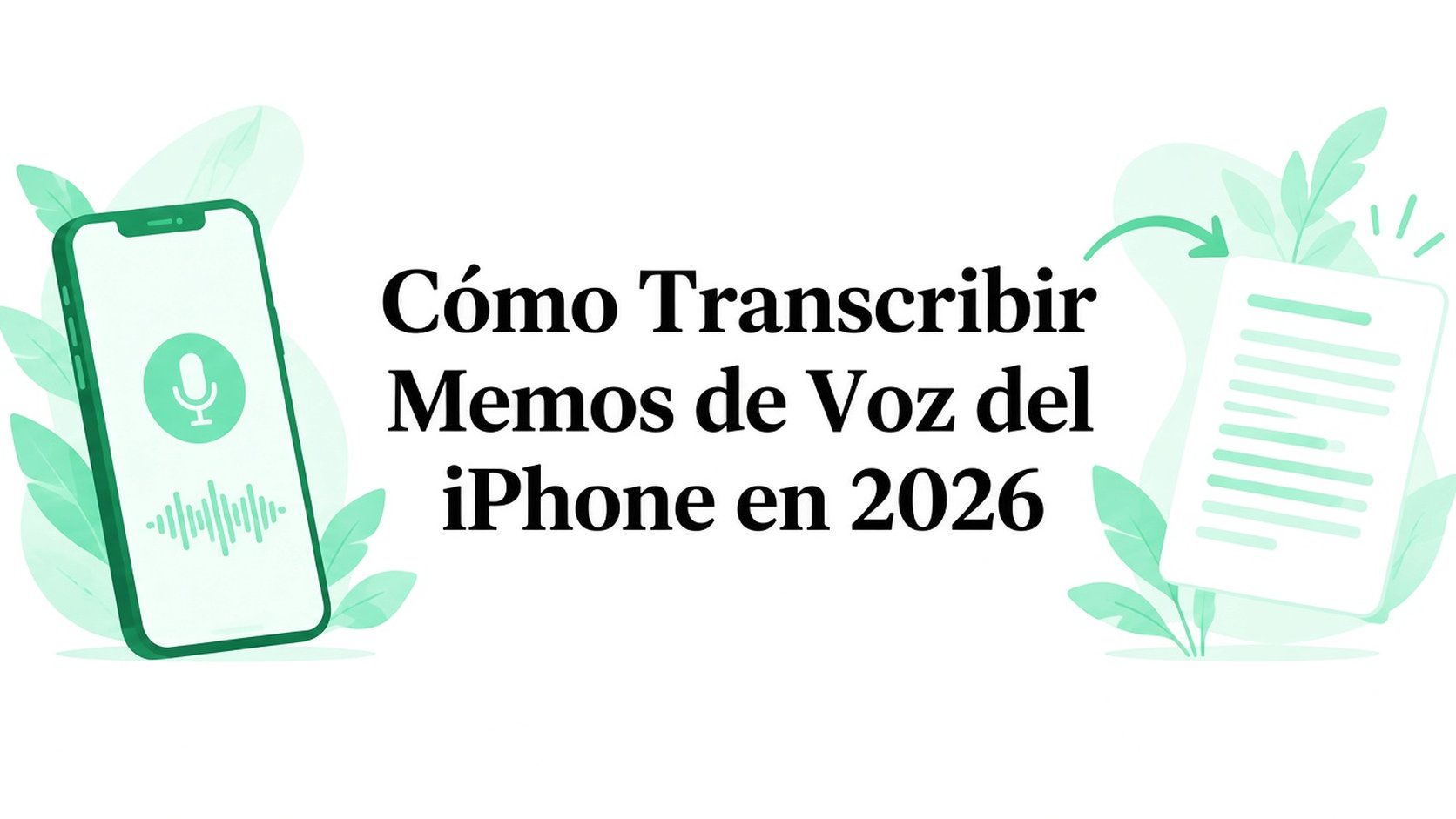 Cómo transcribir notas de voz del iPhone en 2026