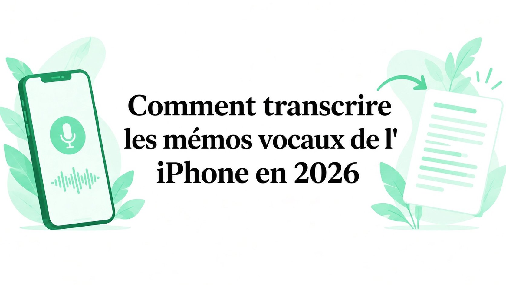 Comment transcrire des mémos vocaux depuis un iPhone en 2026