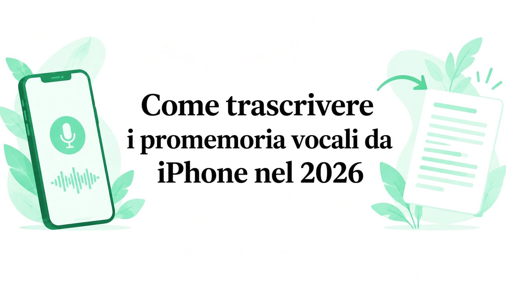 Come trascrivere i memo vocali dall’iPhone nel 2026