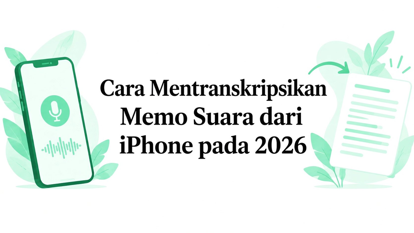 Cara transkripsi memo suara dari iPhone pada 2026