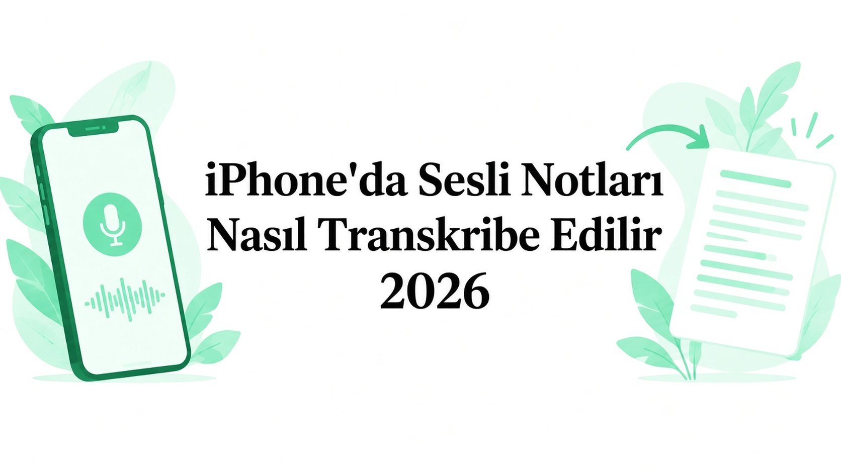 iPhone'da ses notlarını yazıya çevirme: 2026 rehberi