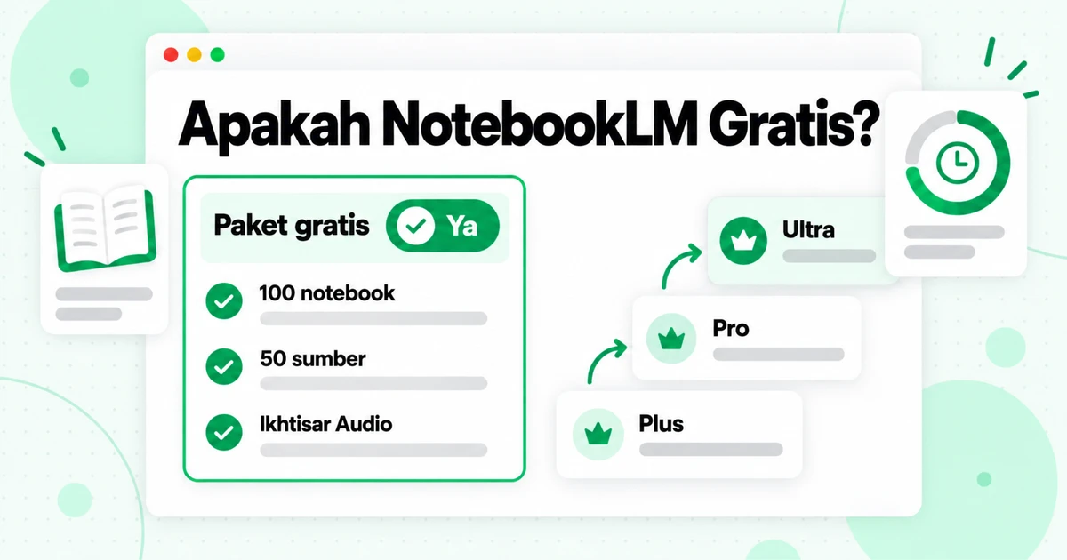 Apakah NotebookLM Gratis? Harga, Paket & Batas Sumber