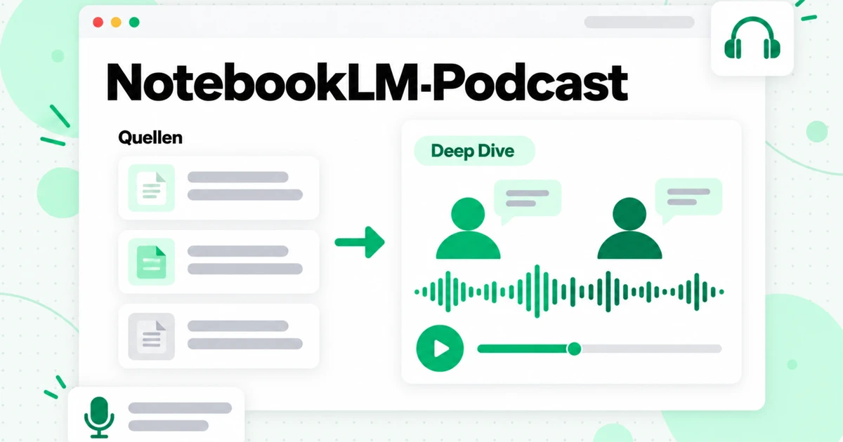 NotebookLM-Podcast: Audio-Übersicht, Video und Mindmaps