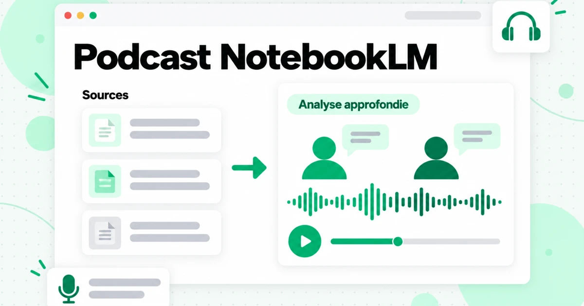 Podcast NotebookLM : audio, vidéo et cartes mentales