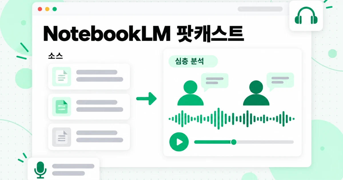 NotebookLM 팟캐스트: 오디오 개요, 비디오 및 마인드맵