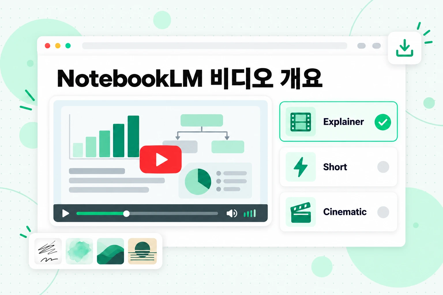 NotebookLM 비디오 개요: Explainer, Short 및 Cinematic 형식의 내레이션 슬라이드 동영상