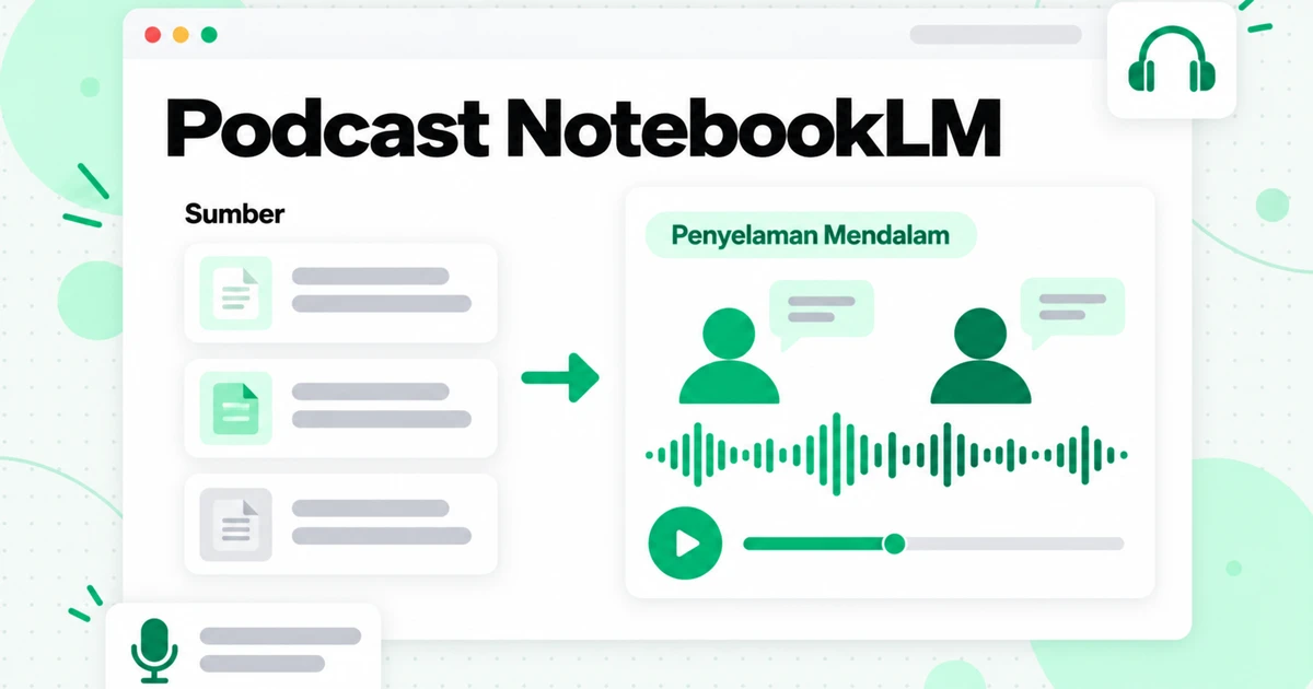 Podcast NotebookLM: Gambaran Audio, Video & Peta Minda