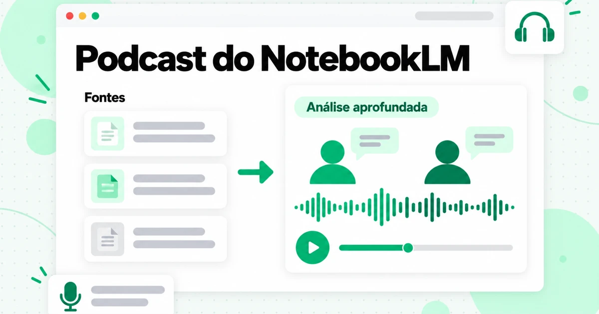 Podcast do NotebookLM: Áudio, Vídeo e Mapas Mentais