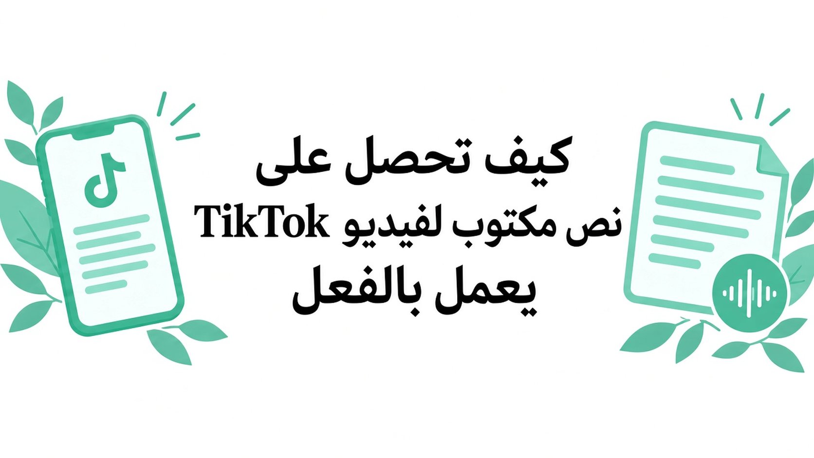 كيفية الحصول على تفريغ نصي من TikTok يعمل فعلاً