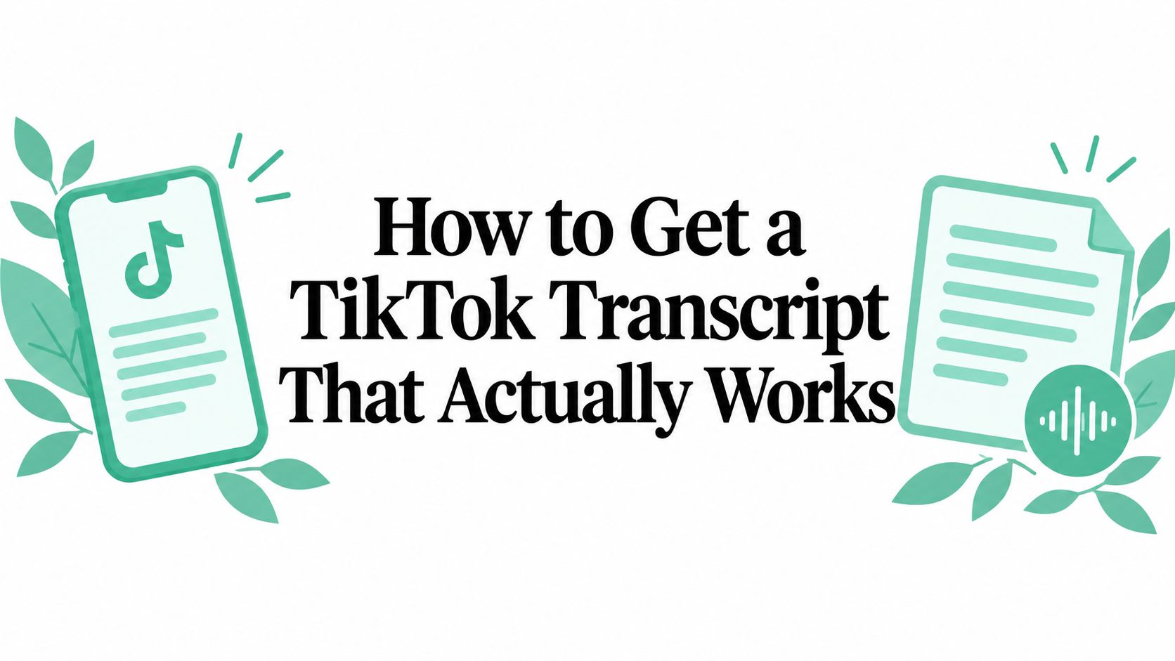 How to Get a TikTok Transcript That Actually Works