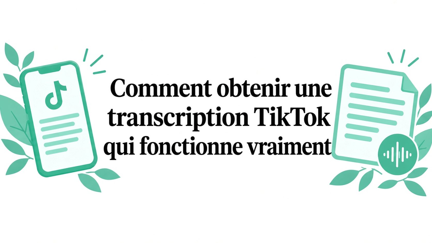 Comment obtenir une transcription TikTok qui fonctionne vraiment