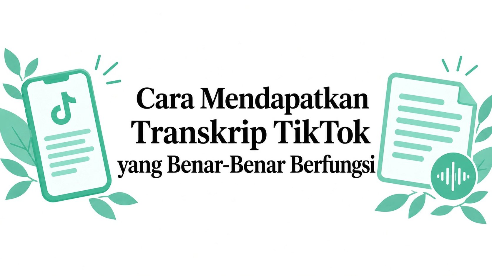 Cara Mendapatkan Transkrip TikTok yang Benar-Benar Berfungsi