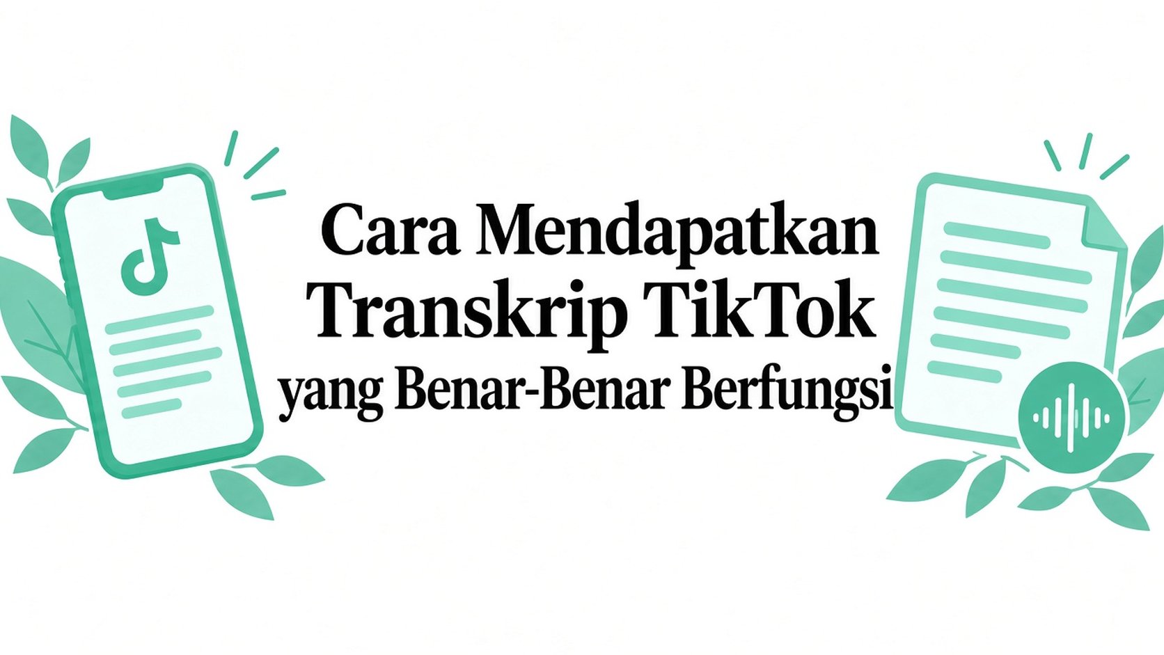 Cara dapatkan transkrip TikTok yang benar-benar berfungsi