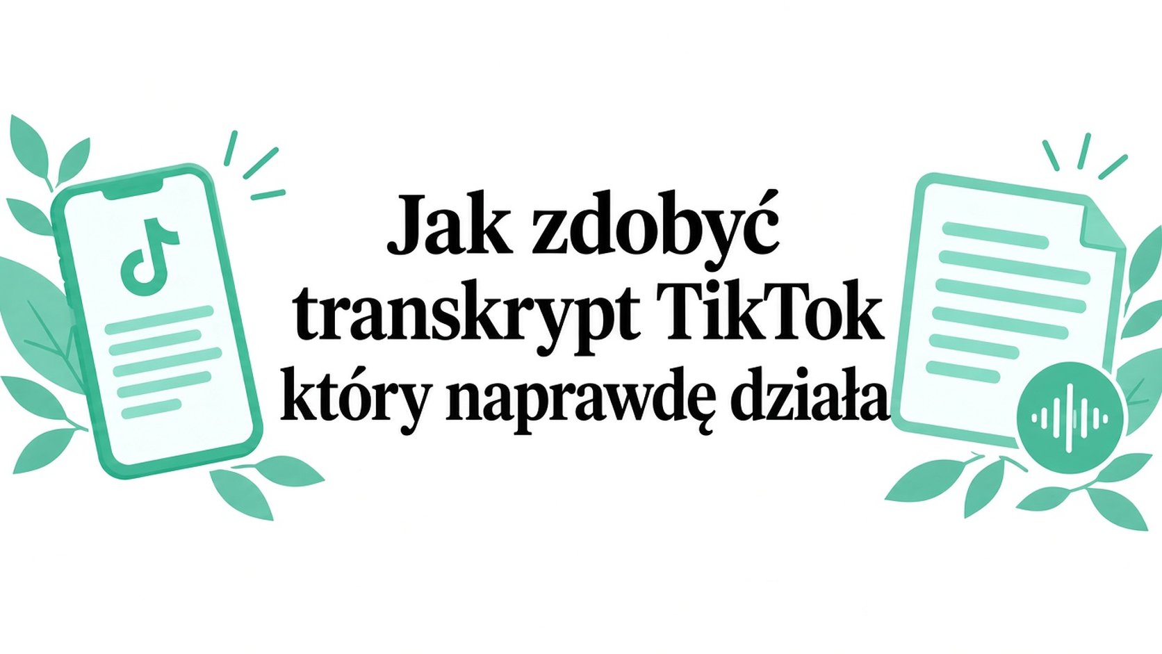 Transkrypcja TikTok, która naprawdę działa — jak ją uzyskać