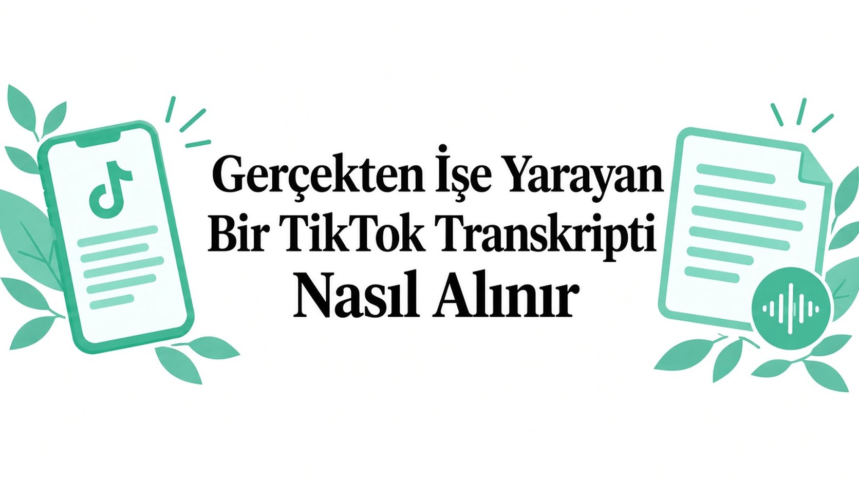 Gerçekten İşe Yarayan Bir TikTok Transkripti Nasıl Alınır
