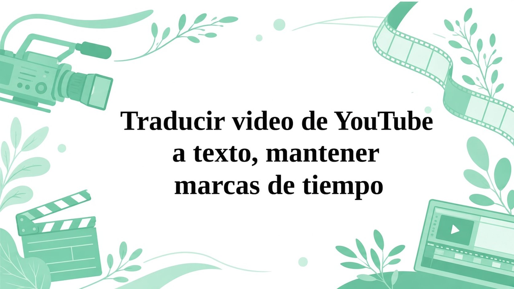 Transcribir YouTube y traducir a texto con timestamps