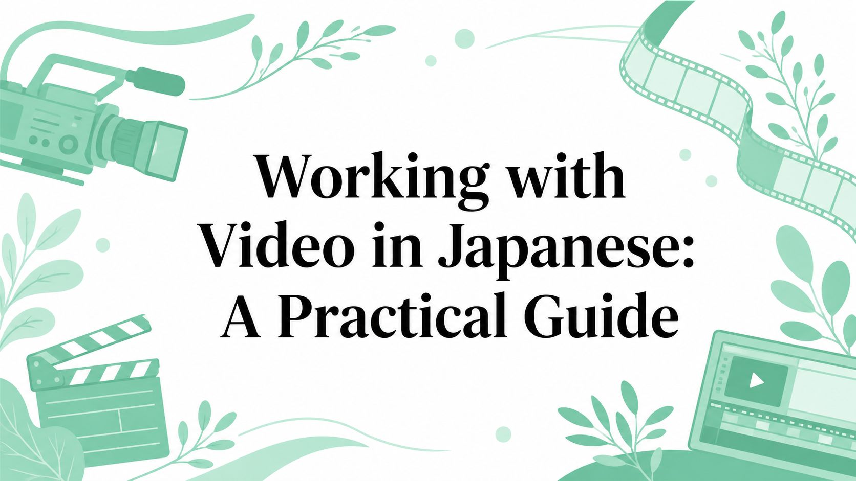Working with Video in Japanese: A Practical Guide