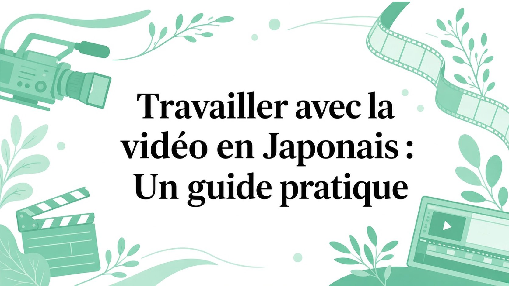 Travailler avec la vidéo en japonais : guide pratique
