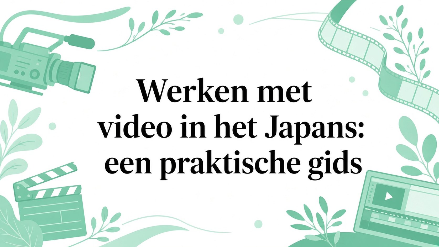 Werken met video's in het Japans: een praktische gids