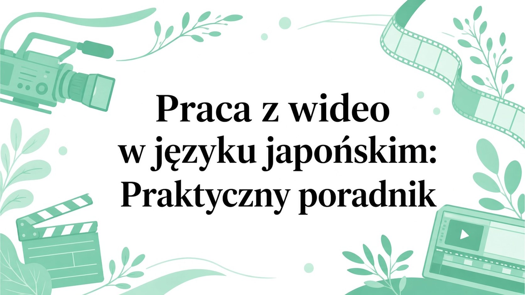 Praca z wideo po japońsku: praktyczny przewodnik