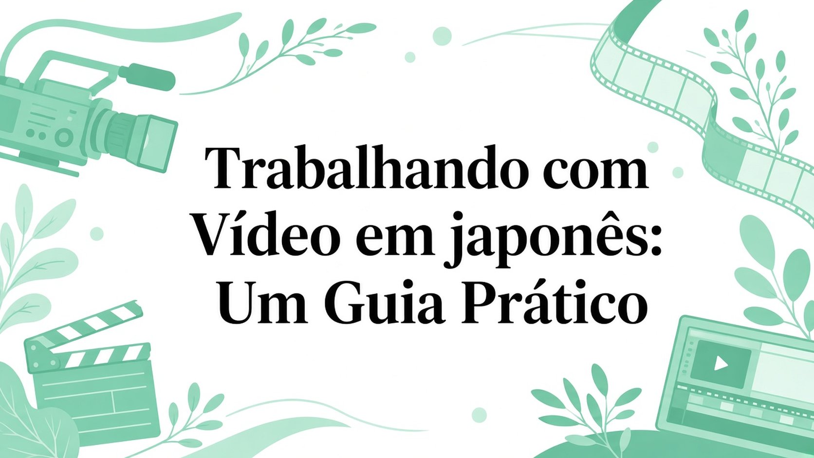 Trabalhando com Vídeo em Japonês: Um Guia Prático