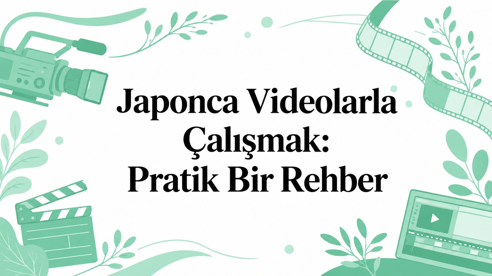 Japonca video işleme: pratik bir rehber