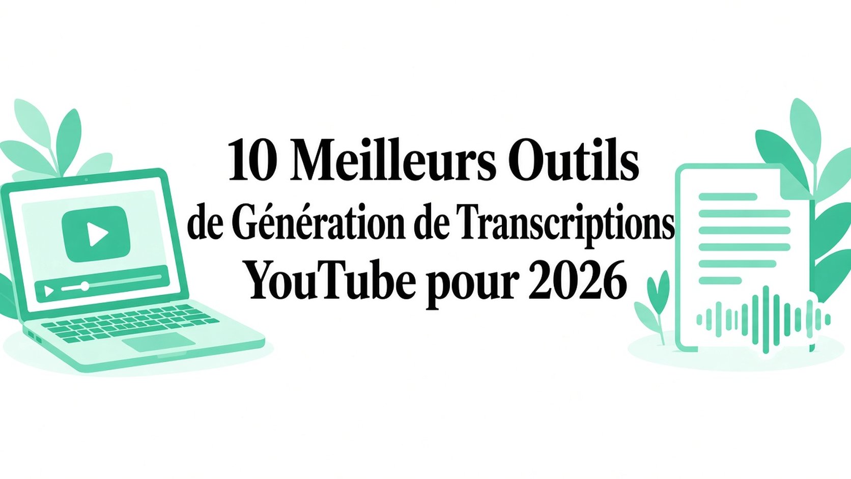 10 meilleurs outils de génération de transcriptions YouTube pour 2026
